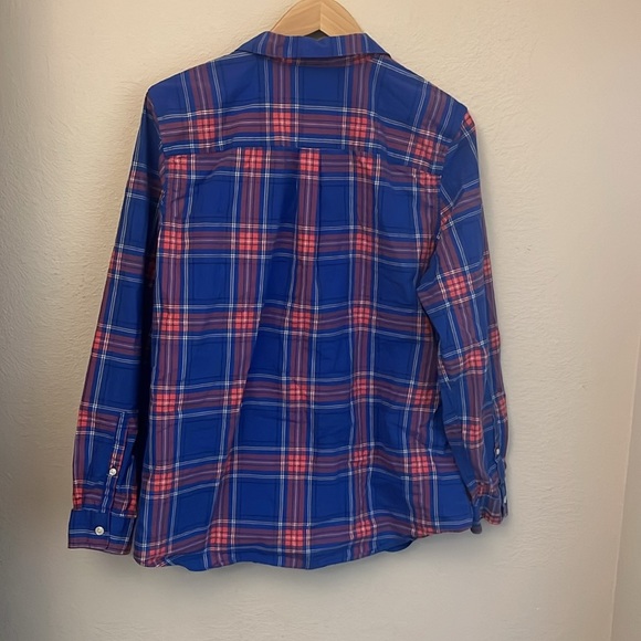 L.L. Bean plaid button up long sleeve size L - Picture 4 of 4